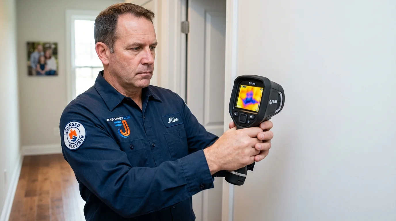 Thermal imaging leak detection by Johns Plumbing LLC in Minerva